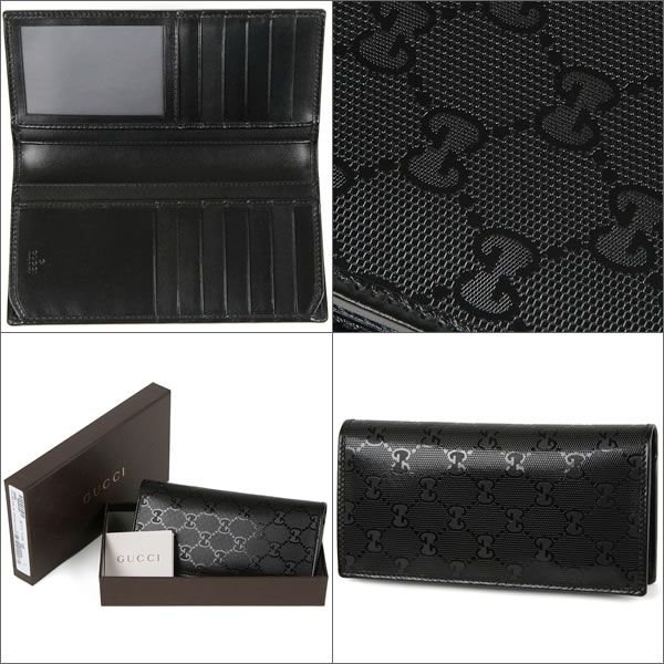 GUCCIスーパーコピー 307774-FU49R-1000 グッチ 長財布 グッチシマレザー ブラック - 商品画像 2