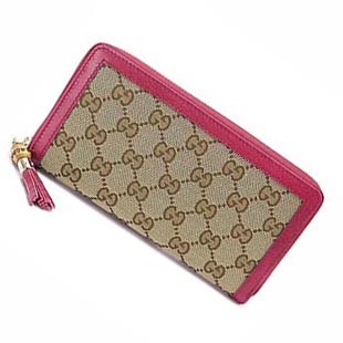 スーパーコピーグッチ 長財布 GUCCI 財布 ラウンドファスナー TASSEL/タッセル バンブー GG柄キャンバス ベージュ×ラズベリー 307984 F4G1G 8967