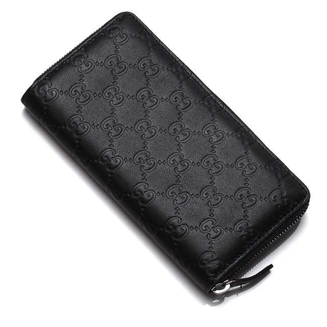 グッチコピー ラウンドファスナー 長財布[小銭入れ付き] GUCCISSIMA ネロ ブラック系 307987 a0v1r 1000 メンズ - 商品画像 3