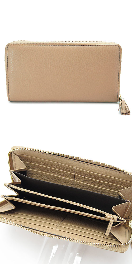 グッチコピー 長財布 GUCCI 財布 ラウンドファスナー『2015年春夏新作』SOHO CELLARIUS/ソーホー レザー タッセル ローズベージュ 308004 A7M0G 2754 - 商品画像 2