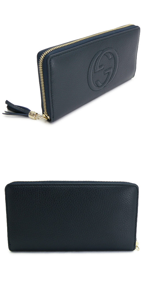 グッチスーパーコピー 長財布 GUCCI ラウンドファスナー SOHO CELLARIUS/ソーホー レザー タッセル ブルー 308004 A7M0G 4009 - 商品画像 2