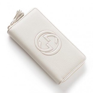 グッチコピー ラウンドファスナー 長財布[小銭入れ付き]/SOHO/ソーホー LEATHER /オフホワイト ホワイト系308004 a7m0g 9022 レディース - 商品画像 2