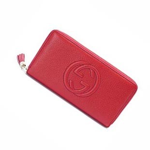 グッチスーパーコピー 長財布 GUCCI ラウンドファスナー SOHO CELLARIUS/ソーホー レザー タッセル レッド 308004 A7M0G 6523 - 商品画像 1
