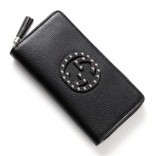 グッチ/GUCCIコピー ラウンドファスナー長財布[小銭入れ付き] SOHO/ソーホー CELLARIUS ブラック ブラック系 308004 a88mn 1000 レディース
