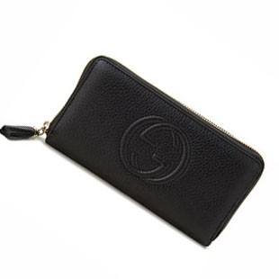 グッチ GUCCI 財布 308004A7M0G1000 SOHO CELLARIUS ラウンドファスナー長財布 ブラック
