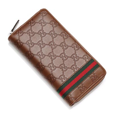 スーパーコピーグッチ/GUCCI ラウンドファスナー 長財布[小銭入れ付き]/GUCCISSIMA /シナモンブラウン ブラウン系308009 a0vbr 2574 メンズ - 商品画像 5