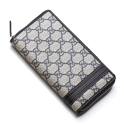 グッチスーパーコピー ラウンドファスナー 長財布[小銭入れ付き] GG SUPREME CANVAS ベージュ×ブルー ブルー系 メンズ 308009-kgd6n-4075 - 商品画像 5