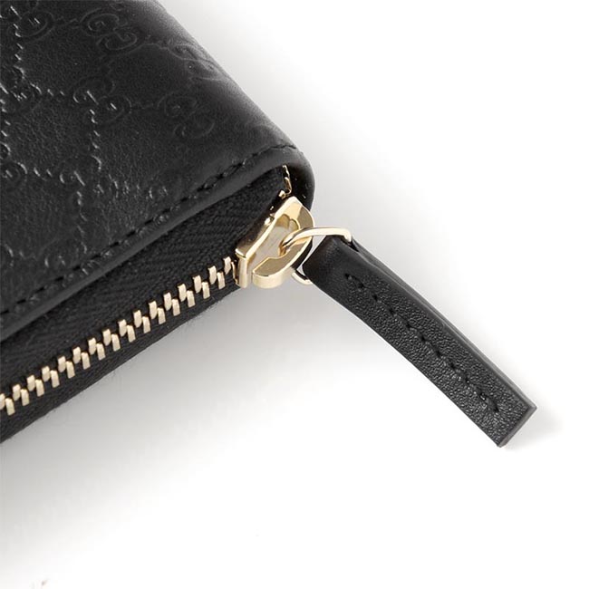 グッチ/GUCCIコピー ラウンドファスナー長財布[小銭入れ付き] NICE/ニース MICRO GUCCISSIMA ブラック ブラック系 309758 bmj1g 1000 レディース - 商品画像 4