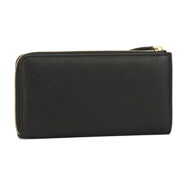 グッチコピー アウトレット 長財布 GUCCI OUTLET 332747 A7M0G 1000 財布 ユニセックス BLACK ブラック 黒 型押し ロゴ エンボス 上品 シンプル - 商品画像 3