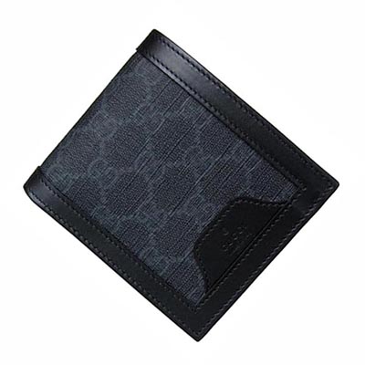 グッチコピー メンズ 二つ折り財布 GGスプリームキャンバス ブラック グレー 365470 KGDHR 1078 - 商品画像 5