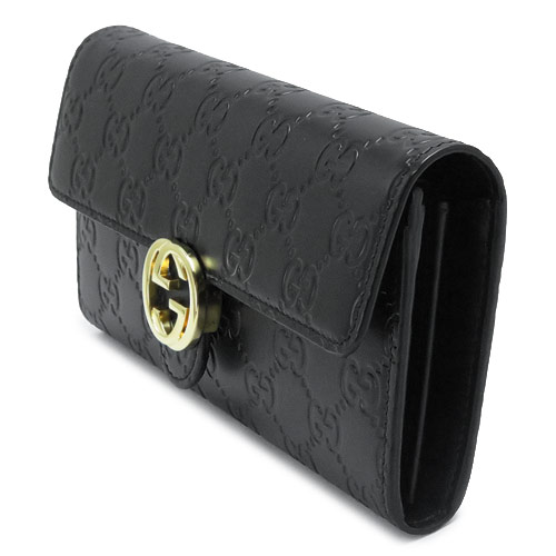 グッチコピー 長財布 GUCCI 二つ折り長財布 GUCCI ICON/グッチアイコン インターロッキングG レザー ブラック 369663 CWC1G 1000 - 商品画像 3