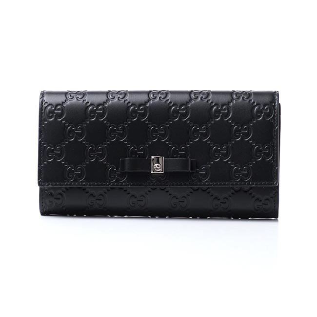 スーパーコピーブランドグッチ 長財布[小銭入れ付き] GUCCISSIMA ブラック ブラック系 388679 cwc1g 1000 レディース - 商品画像 3