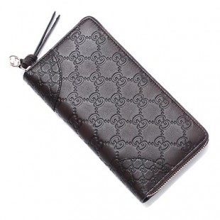 グッチ/GUCCI ラウンドファスナー長財布[小銭入れ付き] BREE/ブリー LEATHER ダークブラウン ブラウン系 394005 a00jg 2019 レディース