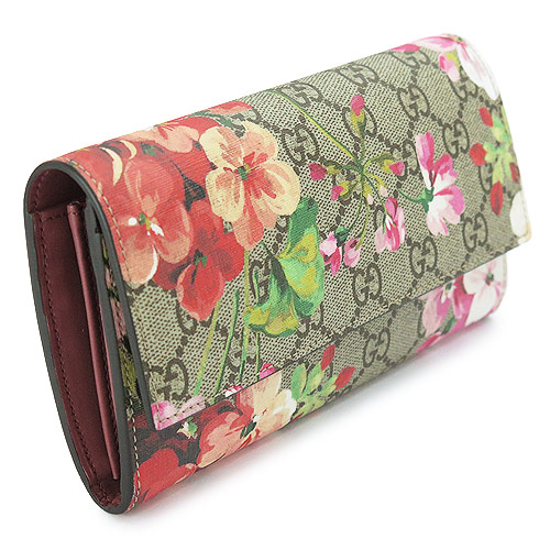 グッチコピー 長財布 GUCCI 財布 二つ折り 『2016年春夏新作』 BLOOMS/ブルームス GGスプリームキャンバス フラワープリント ベージュ×アンティークローズ 404070 KU2IN 8693 - 商品画像 3