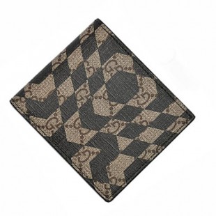 グッチコピー GUCCI GGカレイド 小銭入付折財布 ブラックカレイドプリント×ベージュ×エボニー 406558 KVY1N 9769 - 商品画像 2