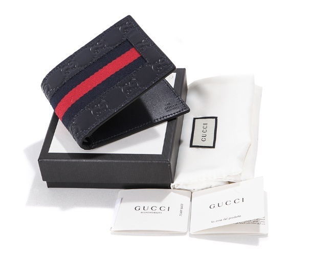 GUCCIスーパーコピー グッチ シグネチャー ウェブ 二つ折り財布 408827 CWCLN 8497 - 商品画像 3