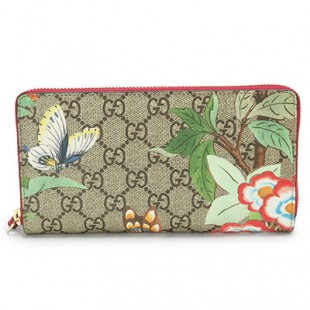 グッチコピー 長財布 GUCCI 424893 K0L2G 8691 ラウンドファスナー 『2017年春夏新作』TIAN/グッチ ティアン GGスプリームキャンバス×レザー ベージュ×レッド - 商品画像 2