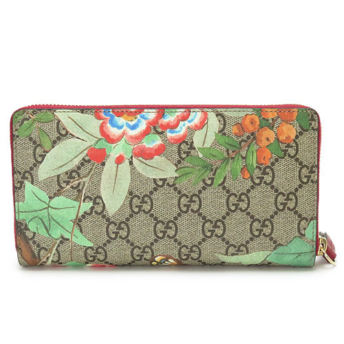 グッチコピー 長財布 GUCCI 424893 K0L2G 8691 ラウンドファスナー 『2017年春夏新作』TIAN/グッチ ティアン GGスプリームキャンバス×レザー ベージュ×レッド - 商品画像 6