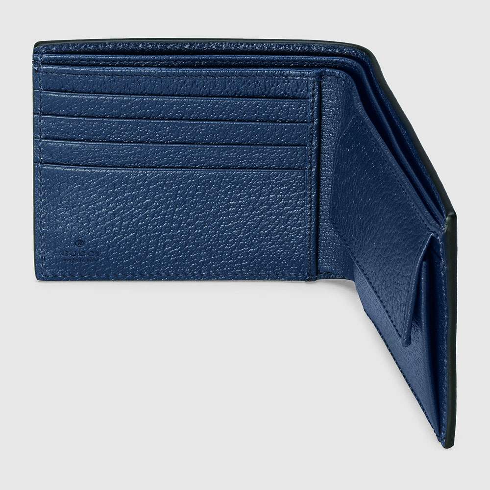 グッチ GGマーモント コインウォレット ブラック カーフスキン 二つ折り財布 メタルロゴ コンパクトウォレット コインケース付き サイフ ダブルG 428725 0YK0N 1000 - 商品画像 9
