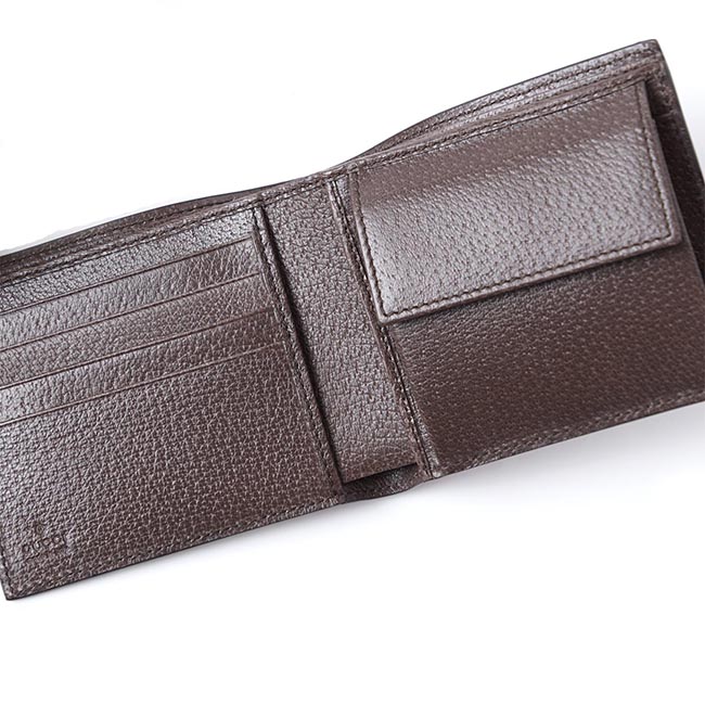 グッチ/GUCCIコピー 2つ折り財布[小銭入れ付き] シェブロン GGスプリーム ベージュ×エボニー×ブラウン マルチカラー系 429222 k1m1t 8574 メンズ - 商品画像 4