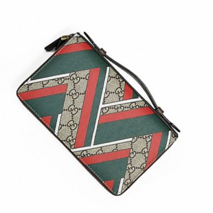 グッチコピー GUCCI GGシェブロン GGスプリームキャンバストラベルドキュメントケース 長財布 ベージュ基調 429375 K1M1T 8574