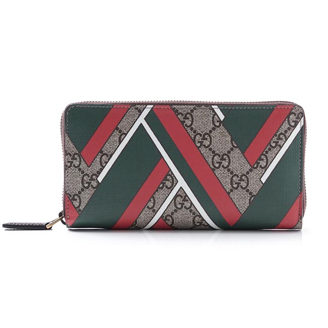 グッチ/GUCCIコピー ラウンドファスナー 長財布[小銭入れ付き] シェブロン GGスプリーム ベージュ×エボニー×ブラウン マルチカラー系 429223 k1m1t 8574 メンズ - 商品画像 3
