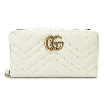 グッチスーパーコピー 長財布 GUCCI 443123 DRW1T 9022 財布 ラウンドファスナー 『2017年春夏新作』GG MARMONT/GGマーモント キルティング レザー オフホワイト - 商品画像 5