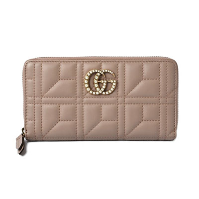 GUCCI グッチ GGマーモント パール装飾 ラウンドジップ 長財布 443123 DSVST 5784 - 商品画像 4