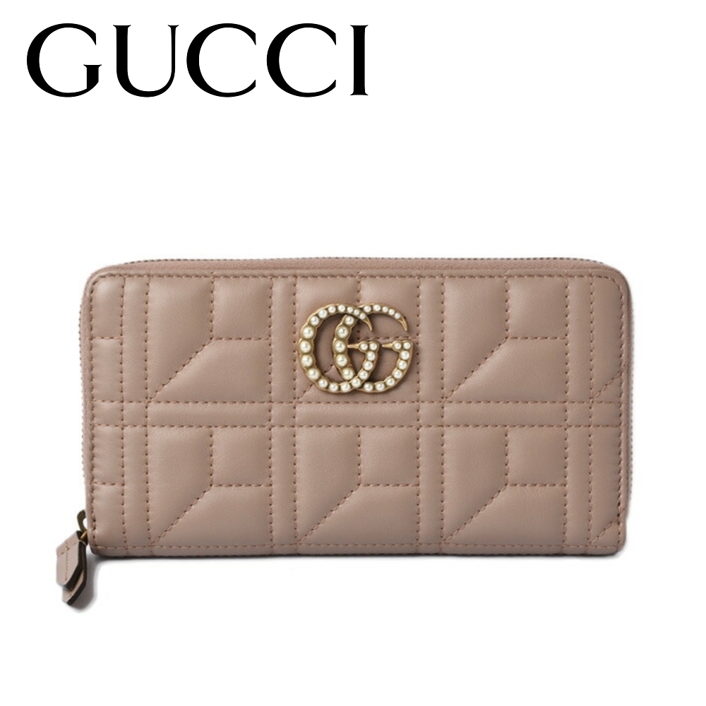 GUCCI グッチ GGマーモント パール装飾 ラウンドジップ 長財布 443123 DSVST 5784 - 商品画像 3