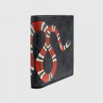 スーパーコピーグッチ GUCCI キングスネークプリント レザー ウォレット 折財布 [小銭入れなし] ブラック [メンズ] 451268 DUR1T 1058 - 商品画像 7