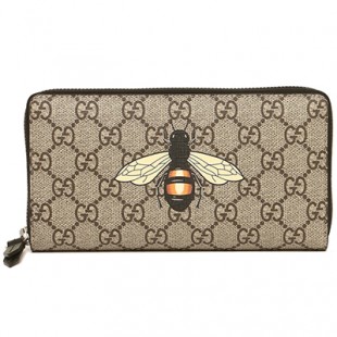 グッチコピー 財布 GUCCI 451273 K5V1N 8666 BESTIARY M GGスプリーム 蜂 ビー メンズ 長財布