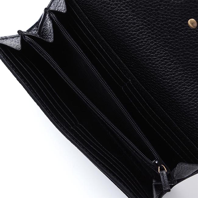 グッチコピー GUCCI 長財布 小銭入れ付き ブラック レディース ギフト プレゼント レザー 本革 ブラック 黒 456117 cao0g 5729 MARMONT マーモント - 商品画像 4