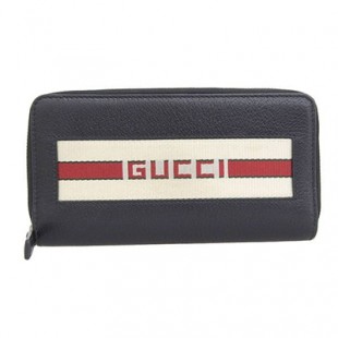 GUCCIスーパーコピー グッチ 財布 ラウンドファスナー財布 レザー ブラック シルバー金具 459138 CWGRN 1094