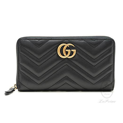 GUCCI グッチ GGマーモント ラウンドファスナー長財布 キルティングレザー ブラック 474814 DRW1T 1000 - 商品画像 6