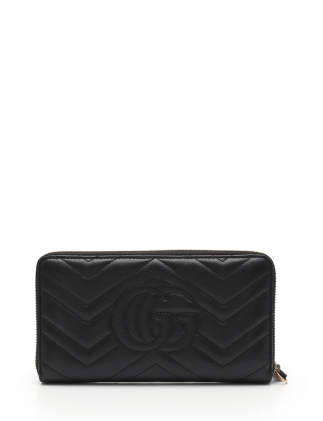 GUCCI グッチ GGマーモント ラウンドファスナー長財布 キルティングレザー ブラック 474814 DRW1T 1000 - 商品画像 7