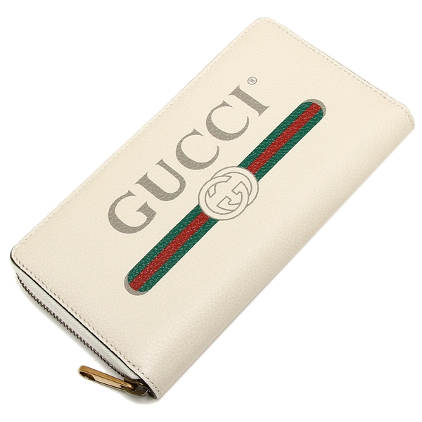 グッチコピー 長財布 GUCCI 496317 0GCAT 8820 GUCCI PRINT グッチプリント ラウンドファスナー メンズ 長財布 BIANCO 白 - 商品画像 8