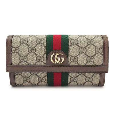 グッチ長財布スーパーコピー レディース 財布 オフィディア ウェブ GGスプリーム キャンバス ベージュ×エボニー GUCCI 523153 96IWG 8745 - 商品画像 6