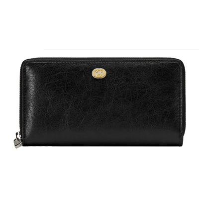 グッチ GUCCI シンプル メタルロゴ レザーメンズ長財布 / ブラック 575988 1GZ0X 1000 - 商品画像 5