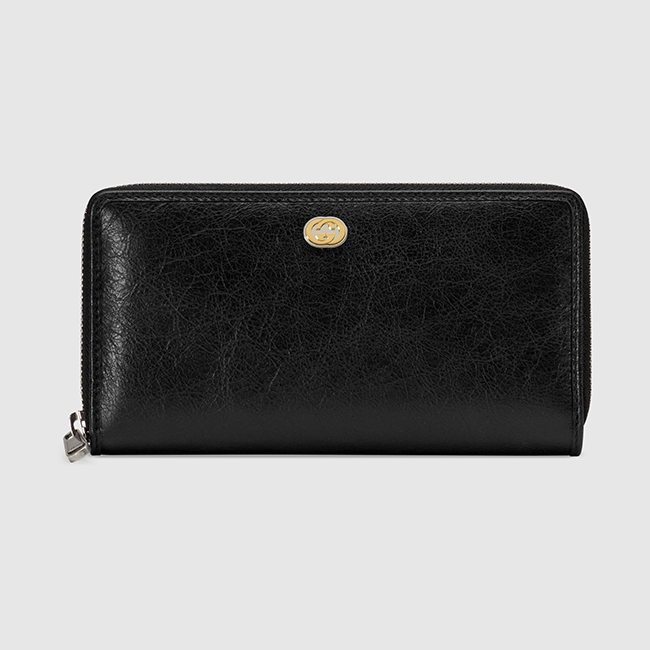 グッチ GUCCI シンプル メタルロゴ レザーメンズ長財布 / ブラック 575988 1GZ0X 1000 - 商品画像 4