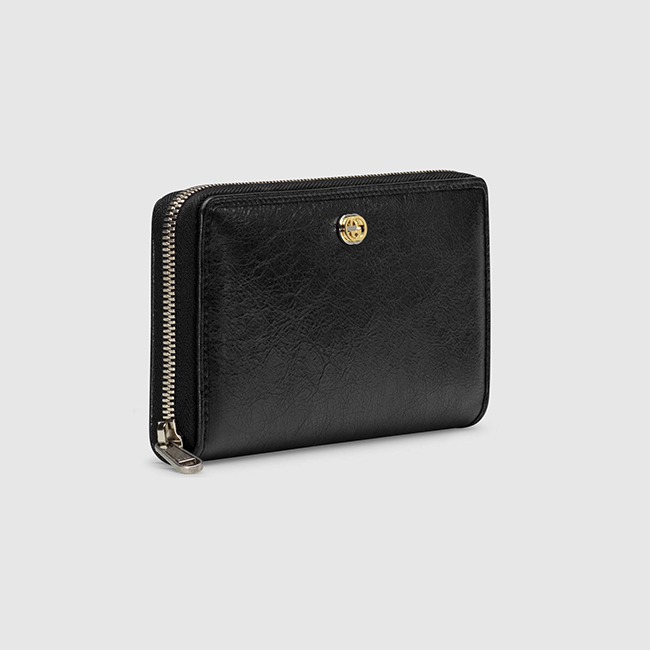 グッチ GUCCI シンプル メタルロゴ レザーメンズ長財布 / ブラック 575988 1GZ0X 1000 - 商品画像 1