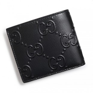 グッチスーパーコピー GUCCI GG柄 二つ折り財布 GGエンボス コインウォレット 二つ折り財布 レザー ブラック メンズ 625555 1W3AN 1000