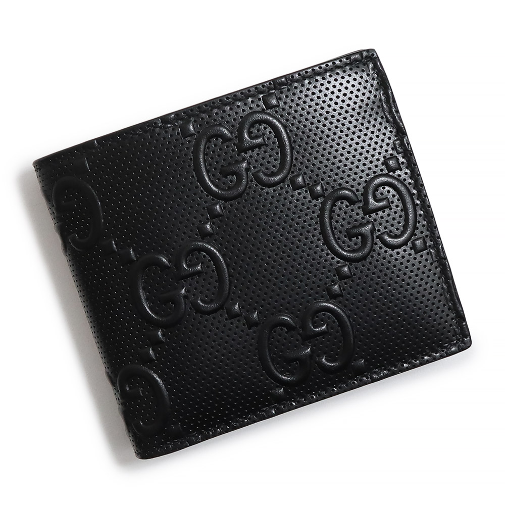 グッチスーパーコピー GUCCI GG柄 二つ折り財布 GGエンボス コインウォレット 二つ折り財布 レザー ブラック メンズ 625555 1W3AN 1000 - 商品画像 6
