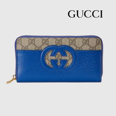 グッチスーパーコピー インターロッキングG GGスプリームキャンバス×レザー ウォレット ラウンドファスナー 長財布 701423 K9GSG 9972
