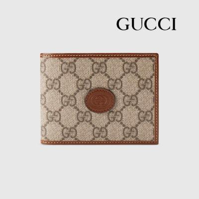 グッチ財布スーパーコピー インターロッキングG GGスプリームキャンバス×レザー ウォレット カードケース付き 二つ折り 折財布 [小銭入れなし] 723171 92TCG 8563