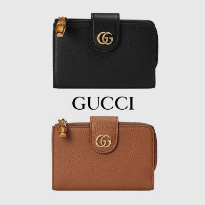 グッチスーパーコピー バンブー付き ダブルG ミディアム ウォレット 739498 AABXM