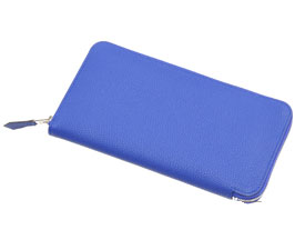 スーパーコピーエルメス アザップロング ブルーエレクトリック トゴ シルバー金具 MP2702402 - 商品画像 6