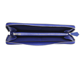 スーパーコピーエルメス アザップロング ブルーエレクトリック トゴ シルバー金具 MP2702402 - 商品画像 4