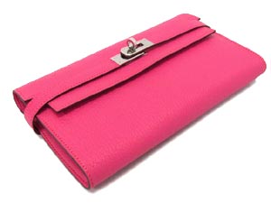 エルメススーパーコピー ケリーウォレット.ロング/ローズショッキング×シルバー金具 he-ac-0574 - 商品画像 4