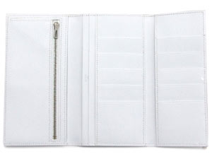 エルメスコピー三つ折りベアン/白×シルバー金具 he-ac-1104 - 商品画像 1