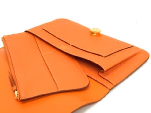 エルメスコピー ドゴン GM/オレンジ×ゴールド金具 he-ac-1229 - 商品画像 1